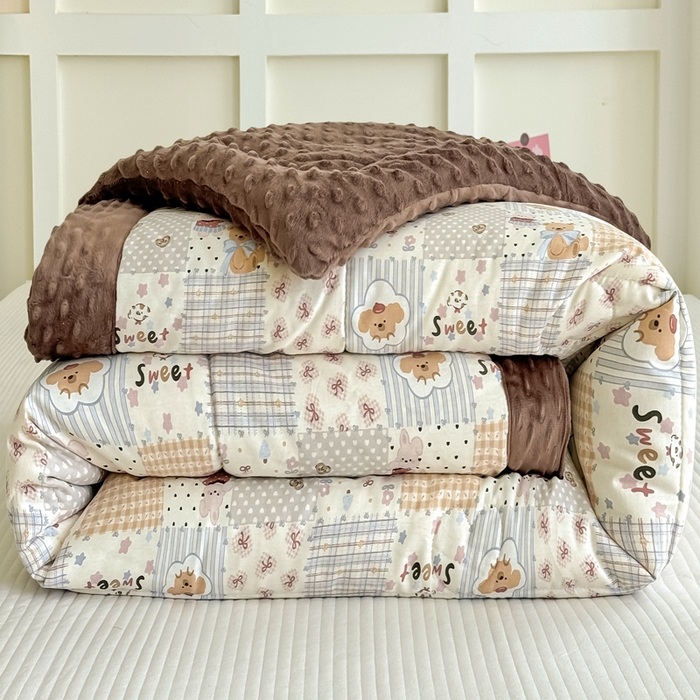 91家纺网 家纺一手货源 找家纺 （总）宜梦家居 2025新款全棉纯棉豆豆被被子被芯