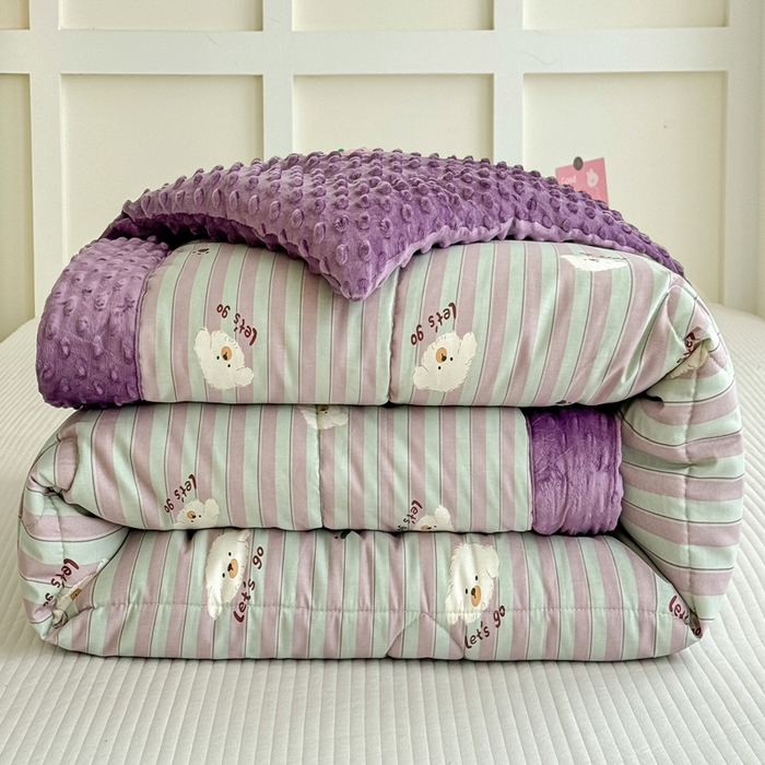 91家纺网 家纺一手货源 找家纺 （总）宜梦家居 2025新款全棉纯棉豆豆被被子被芯