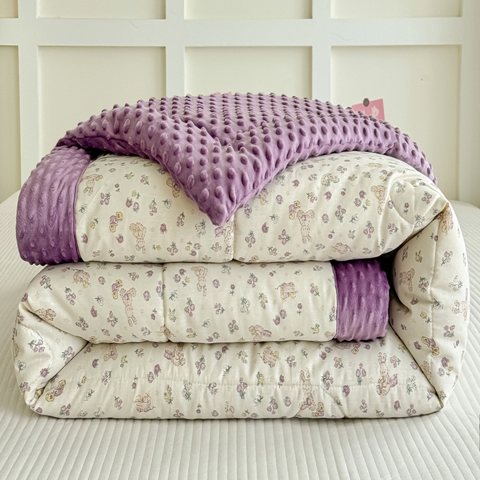 91家纺网 家纺一手货源 找家纺 （总）宜梦家居 2025新款全棉纯棉豆豆被被子被芯