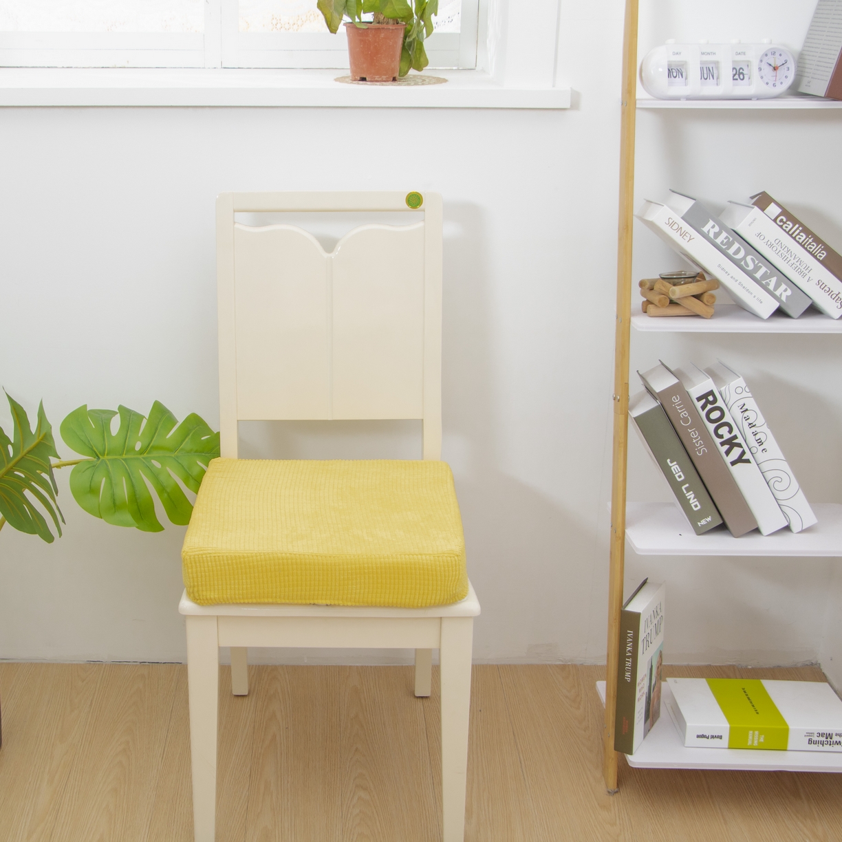 91家纺网 家纺一手货源 找家纺 沐沐家纺 2026新款玉米绒立体坐垫 金色