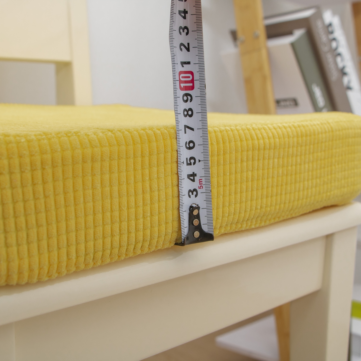 91家纺网 家纺一手货源 找家纺 沐沐家纺 2026新款玉米绒立体坐垫 金色