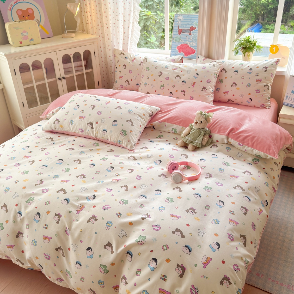 91家纺网 家纺一手货源 找家纺 清雅福 2025秋冬新品全棉印花棉加绒四件套系列 棉绒-新新一家