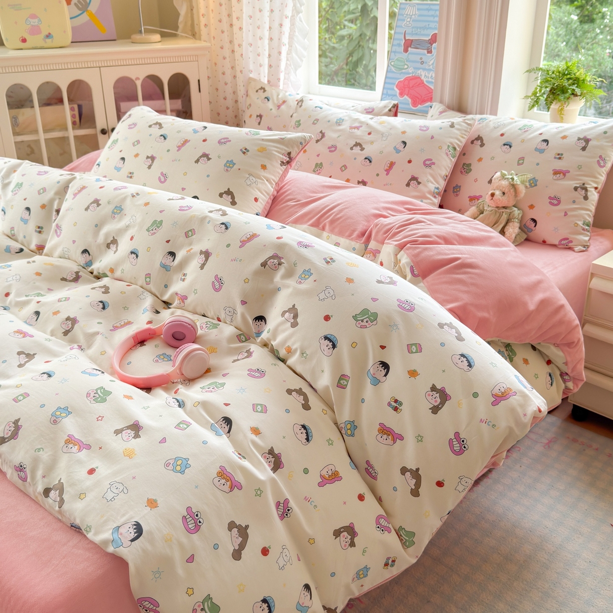 91家纺网 家纺一手货源 找家纺 清雅福 2025秋冬新品全棉印花棉加绒四件套系列 棉绒-新新一家