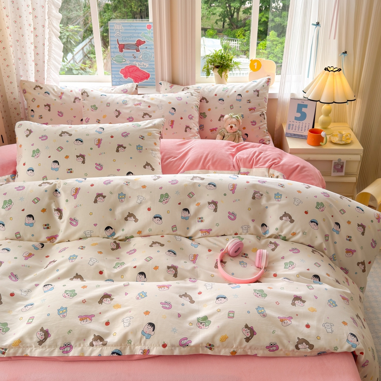 91家纺网 家纺一手货源 找家纺 清雅福 2025秋冬新品全棉印花棉加绒四件套系列 棉绒-新新一家