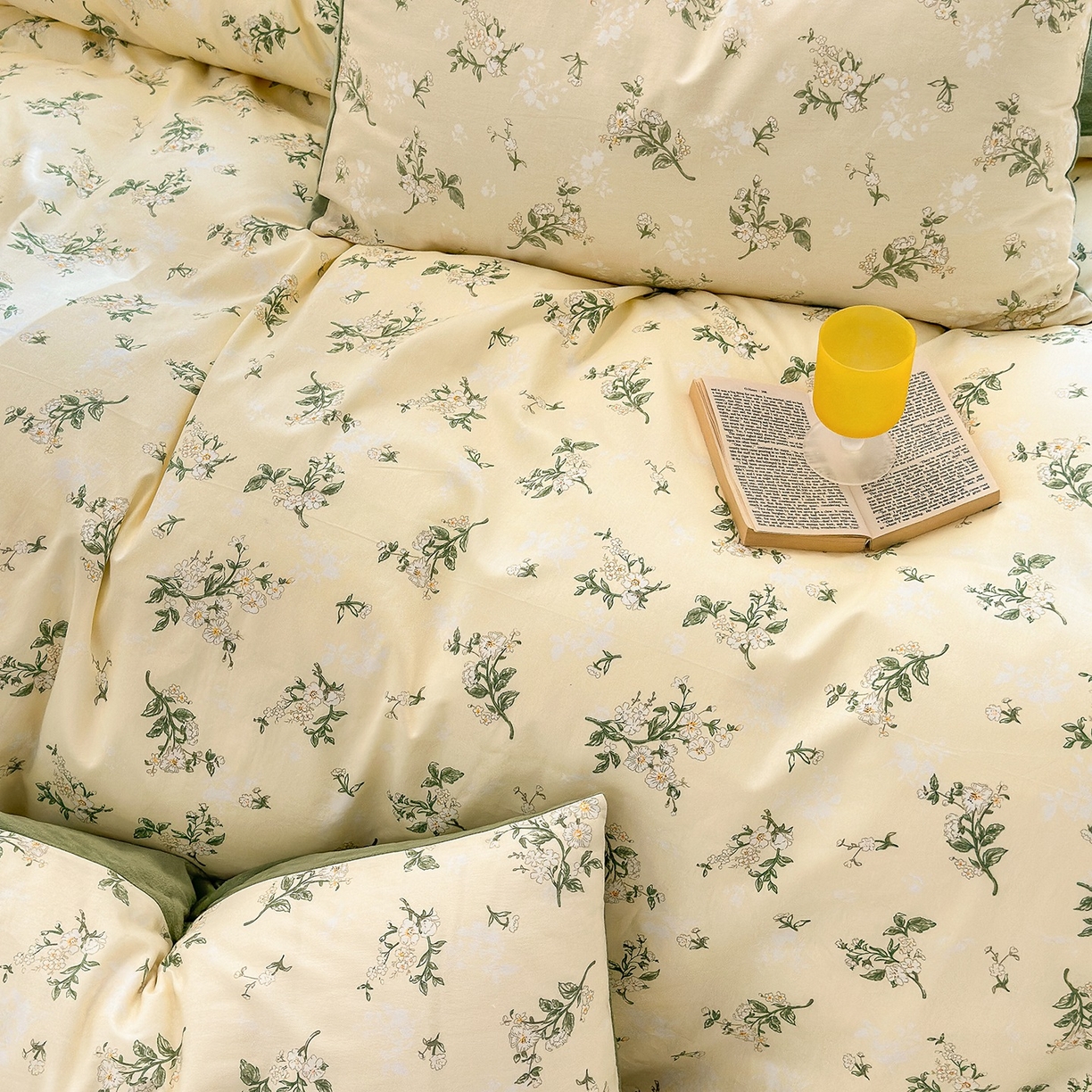 91家纺网 家纺一手货源 找家纺 清雅福 2025秋冬新品全棉印花棉加绒四件套系列 棉绒-茶艺