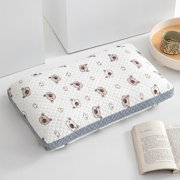 91家纺网 家纺一手货源 找家纺 （总）仁宇枕业 2025新款新品A类全棉针织棉彩色卡通儿童学生幼儿园全荞麦枕头枕芯