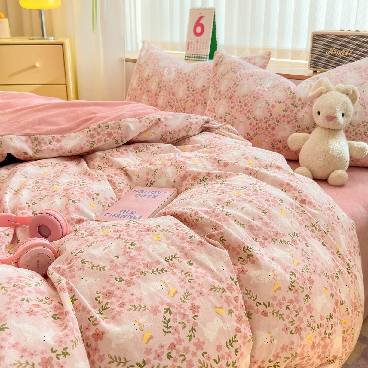 91家纺网 家纺一手货源 找家纺 清雅福 2025秋冬新品全棉印花棉加绒四件套系列 棉绒-恋语