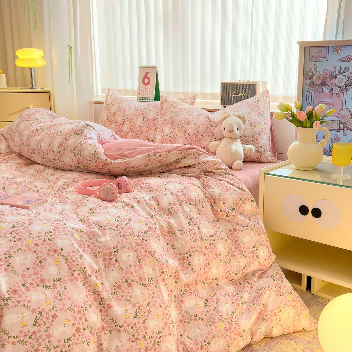 91家纺网 家纺一手货源 找家纺 清雅福 2025秋冬新品全棉印花棉加绒四件套系列 棉绒-恋语