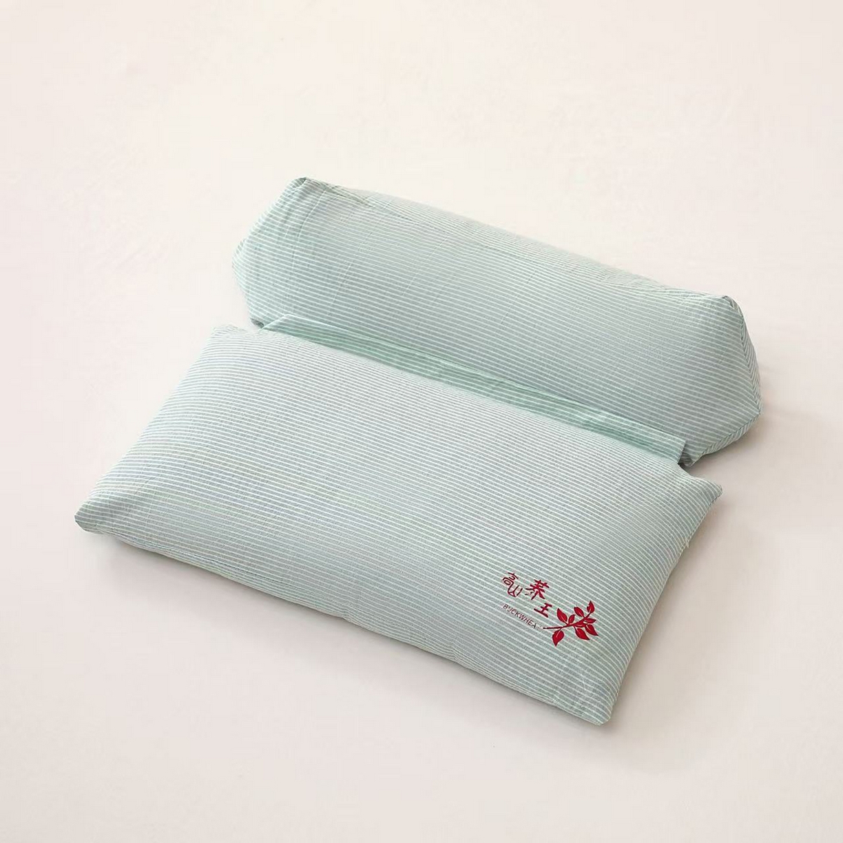 91家纺网 家纺一手货源 找家纺 （总）仁宇枕业 2025新款新品高山荞王全棉三角组合荞麦枕头枕芯