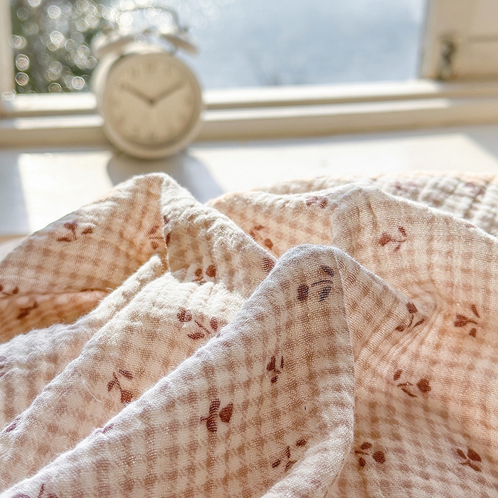 91家纺网 家纺一手货源 找家纺 木楌家居 2025新款A类全棉皱皱纱印花四件套 苏潼