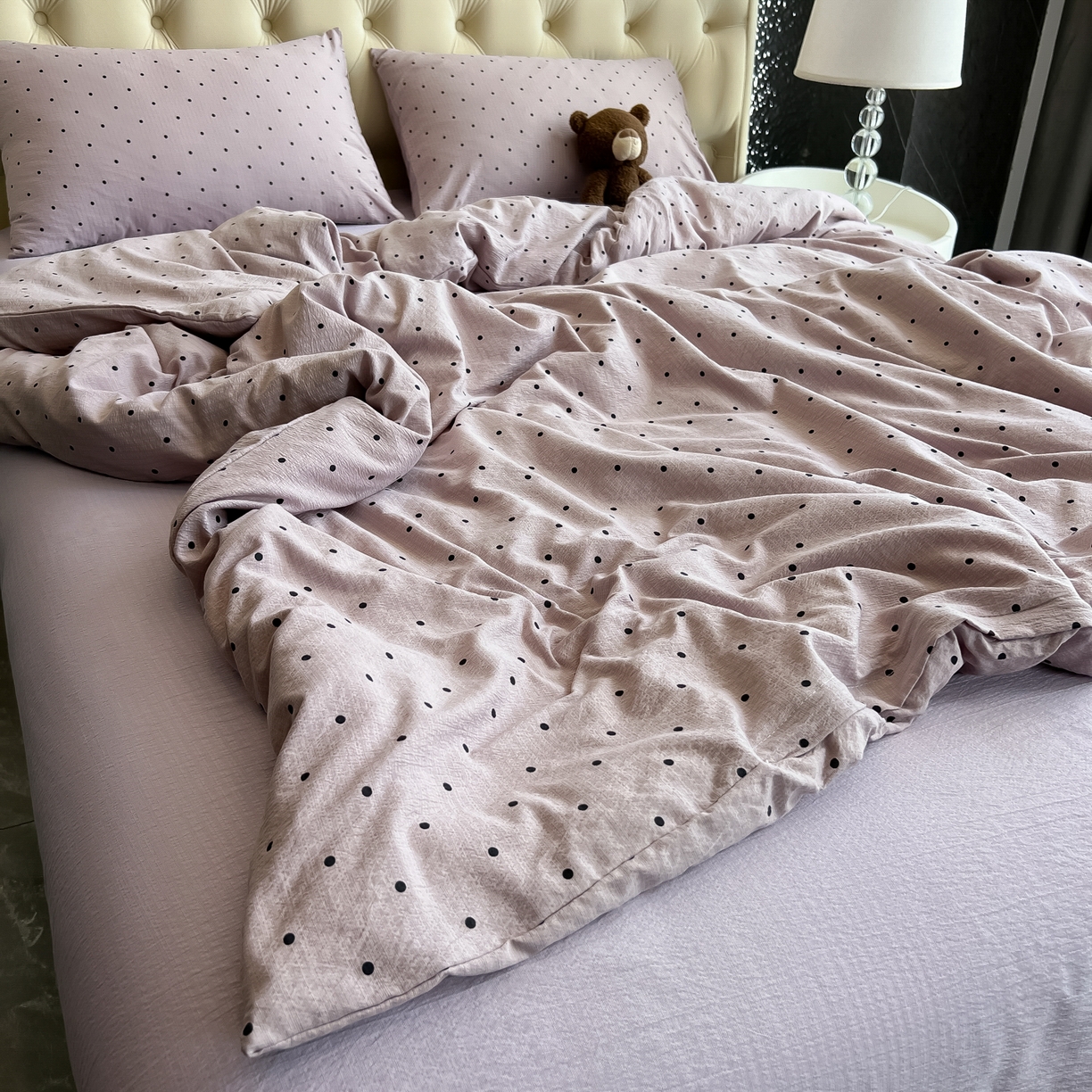 91家纺网 家纺一手货源 找家纺 （总）韩巢家纺 2025新款双层纱床上用品四件套热销款超柔学生宿舍床单被套三件套