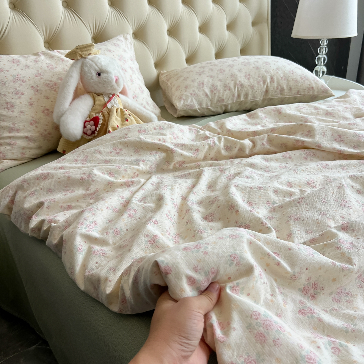 91家纺网 家纺一手货源 找家纺 韩巢家纺 2025新款双层纱床上用品四件套热销款超柔学生宿舍床单被套三件套 川岛落日