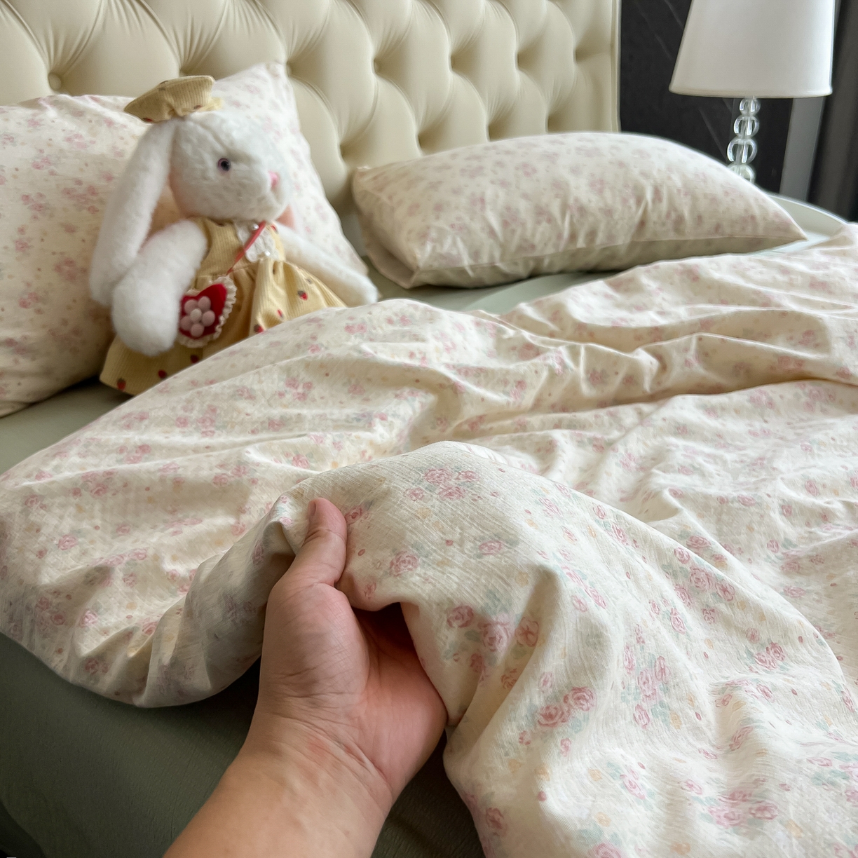 91家纺网 家纺一手货源 找家纺 韩巢家纺 2025新款双层纱床上用品四件套热销款超柔学生宿舍床单被套三件套 川岛落日