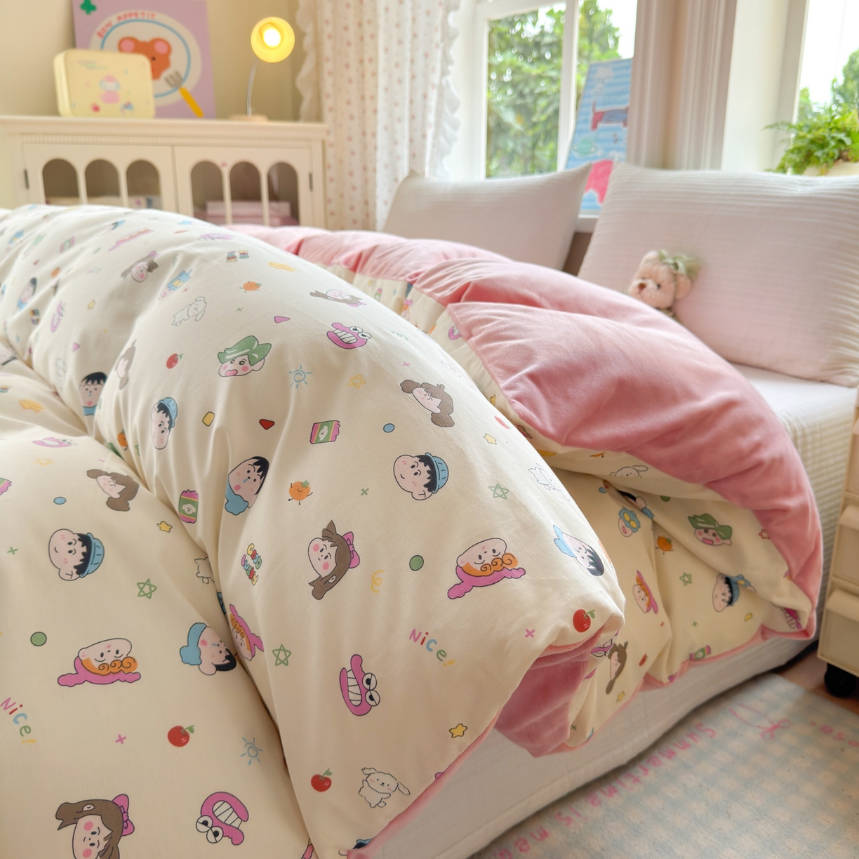 91家纺网 家纺一手货源 找家纺 （总）清雅福 2025新款秋冬新品全棉印花棉加绒单被套单品被套被套单件