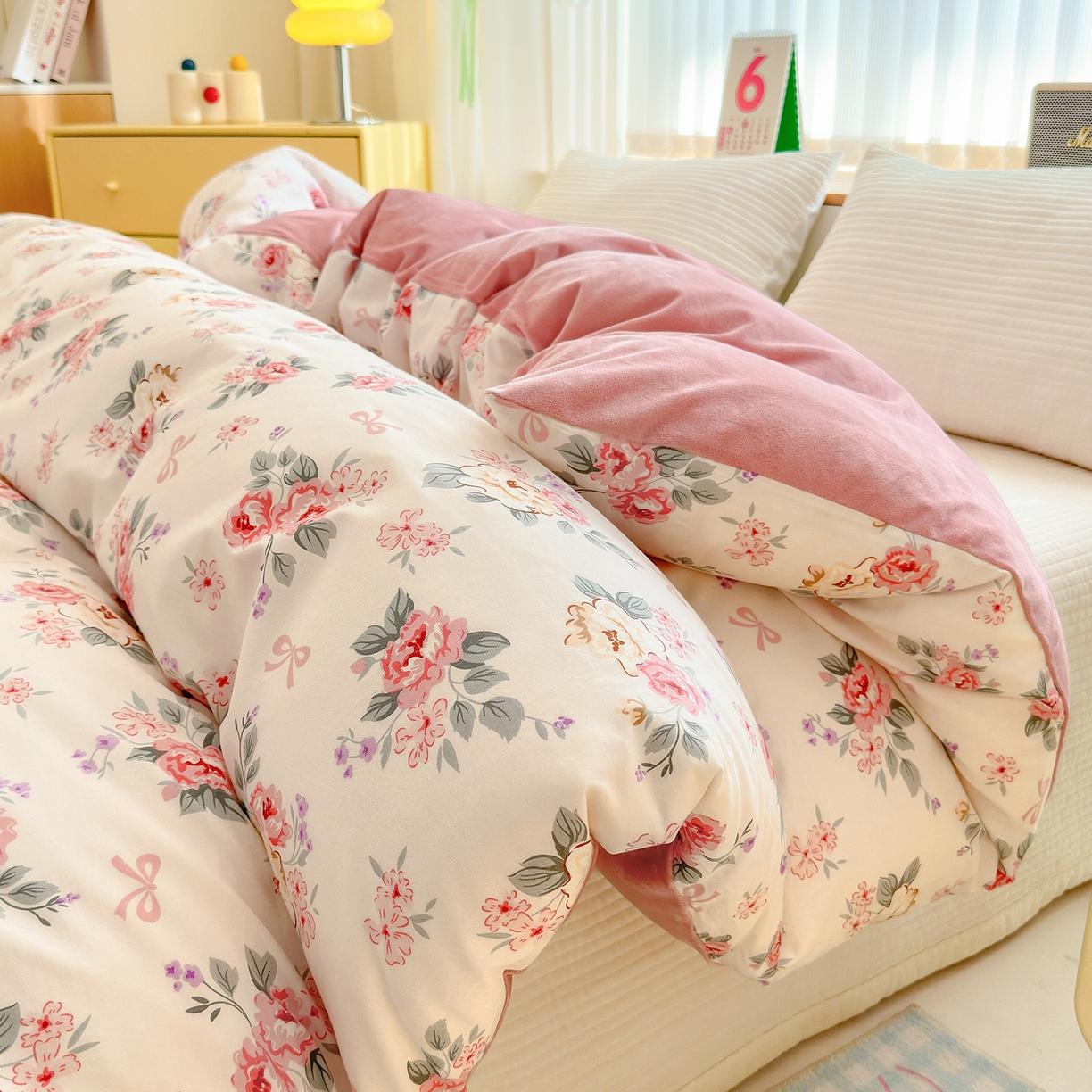 91家纺网 家纺一手货源 找家纺 （总）清雅福 2025新款秋冬新品全棉印花棉加绒单被套单品被套被套单件