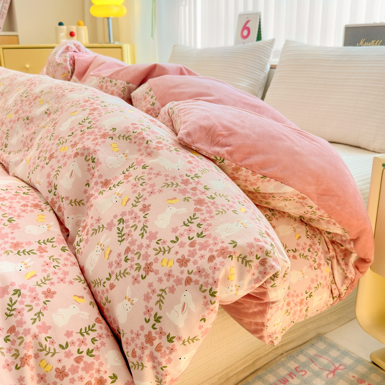 91家纺网 家纺一手货源 找家纺 （总）清雅福 2025新款秋冬新品全棉印花棉加绒单被套单品被套被套单件