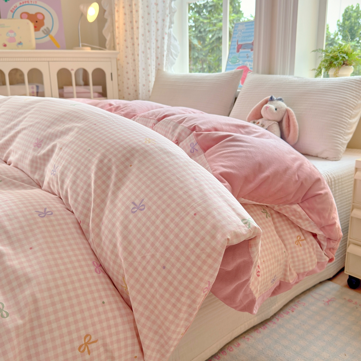 91家纺网 家纺一手货源 找家纺 （总）清雅福 2025新款秋冬新品全棉印花棉加绒单被套单品被套被套单件