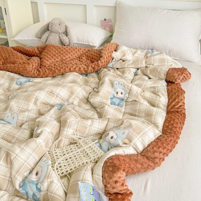 91家纺网 家纺一手货源 找家纺 宜梦家居 2025新款全棉纯棉豆豆被被子被芯 BT-拉布布拉