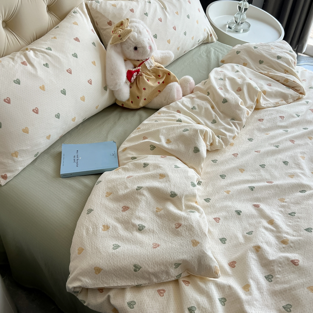 91家纺网 家纺一手货源 找家纺 韩巢家纺 2025新款双层纱床上用品四件套热销款超柔学生宿舍床单被套三件套 浪漫世界