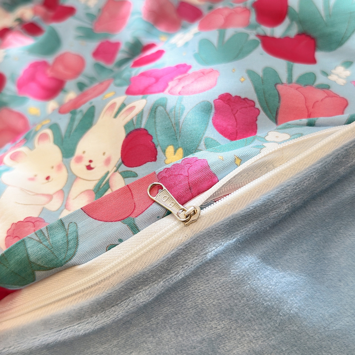 91家纺网 家纺一手货源 找家纺 （总）清雅福 2025新款秋冬新品全棉印花棉加绒单被套单品被套被套单件