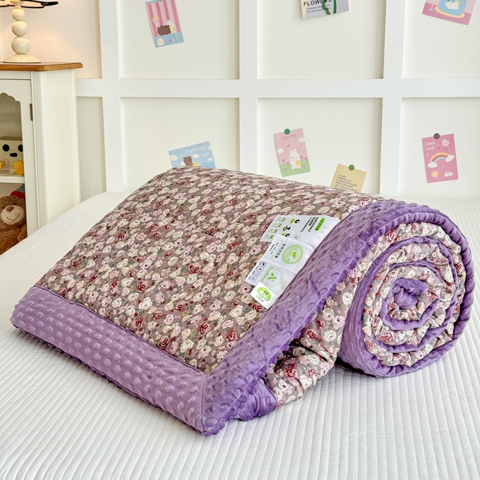 91家纺网 家纺一手货源 找家纺 宜梦家居 2025新款全棉纯棉豆豆被被子被芯 BT-流云逐梦