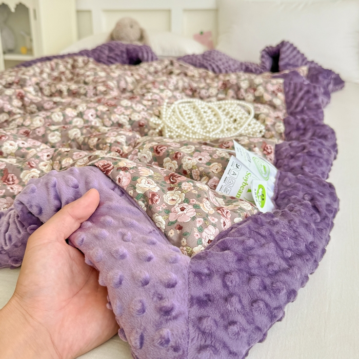 91家纺网 家纺一手货源 找家纺 宜梦家居 2025新款全棉纯棉豆豆被被子被芯 BT-流云逐梦