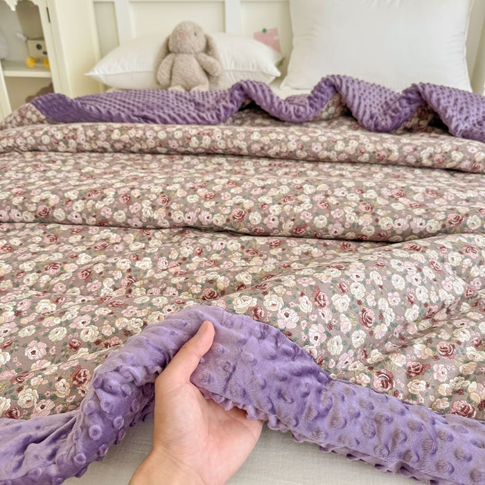 91家纺网 家纺一手货源 找家纺 宜梦家居 2025新款全棉纯棉豆豆被被子被芯 BT-流云逐梦