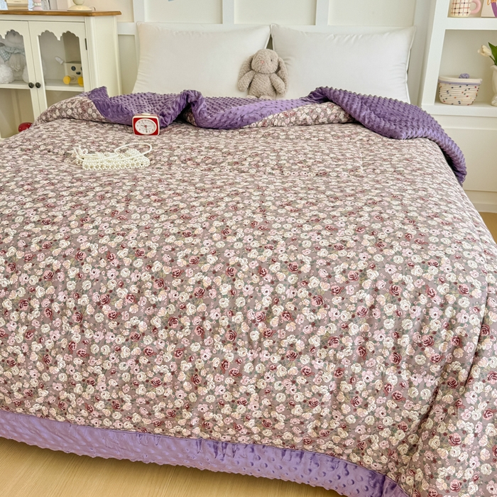 91家纺网 家纺一手货源 找家纺 宜梦家居 2025新款全棉纯棉豆豆被被子被芯 BT-流云逐梦