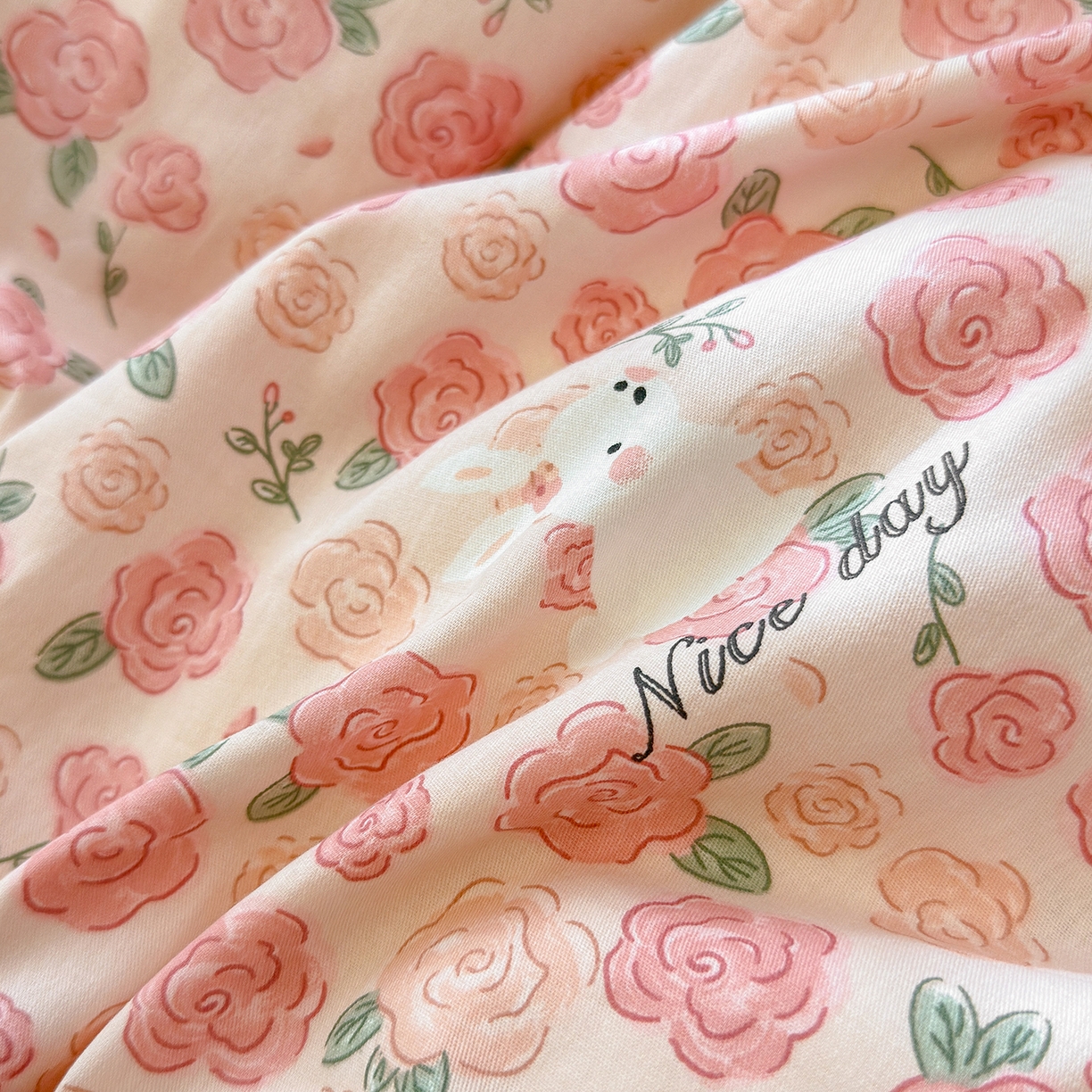 91家纺网 家纺一手货源 找家纺 清雅福 2025新款秋冬新品全棉印花棉加绒单被套单品被套被套单件 棉绒-遇见浪漫