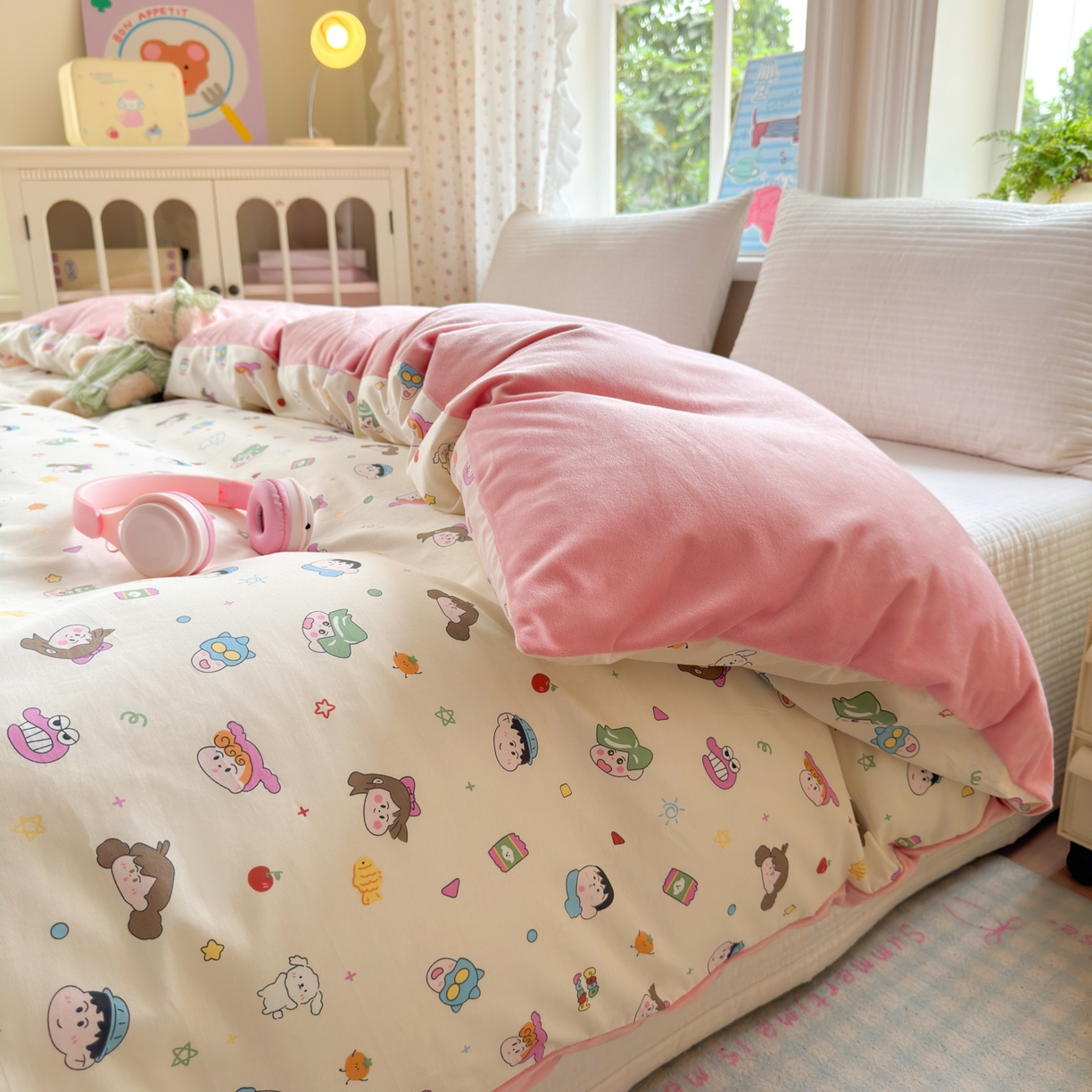 91家纺网 家纺一手货源 找家纺 清雅福 2025新款秋冬新品全棉印花棉加绒单被套单品被套被套单件 棉绒-新新一家