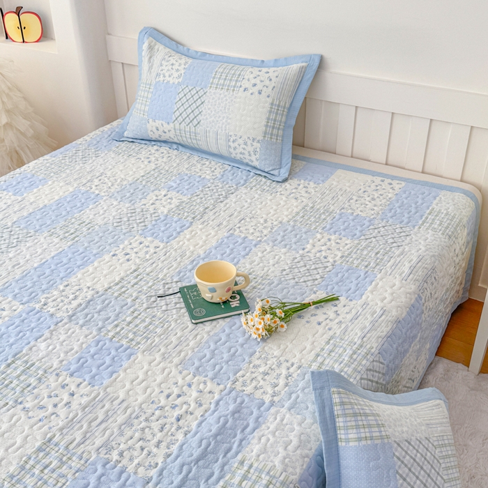 91家纺网 家纺一手货源 找家纺 （总）999家纺 2025新款A类云感原麻双层纱床盖四件套-简约款