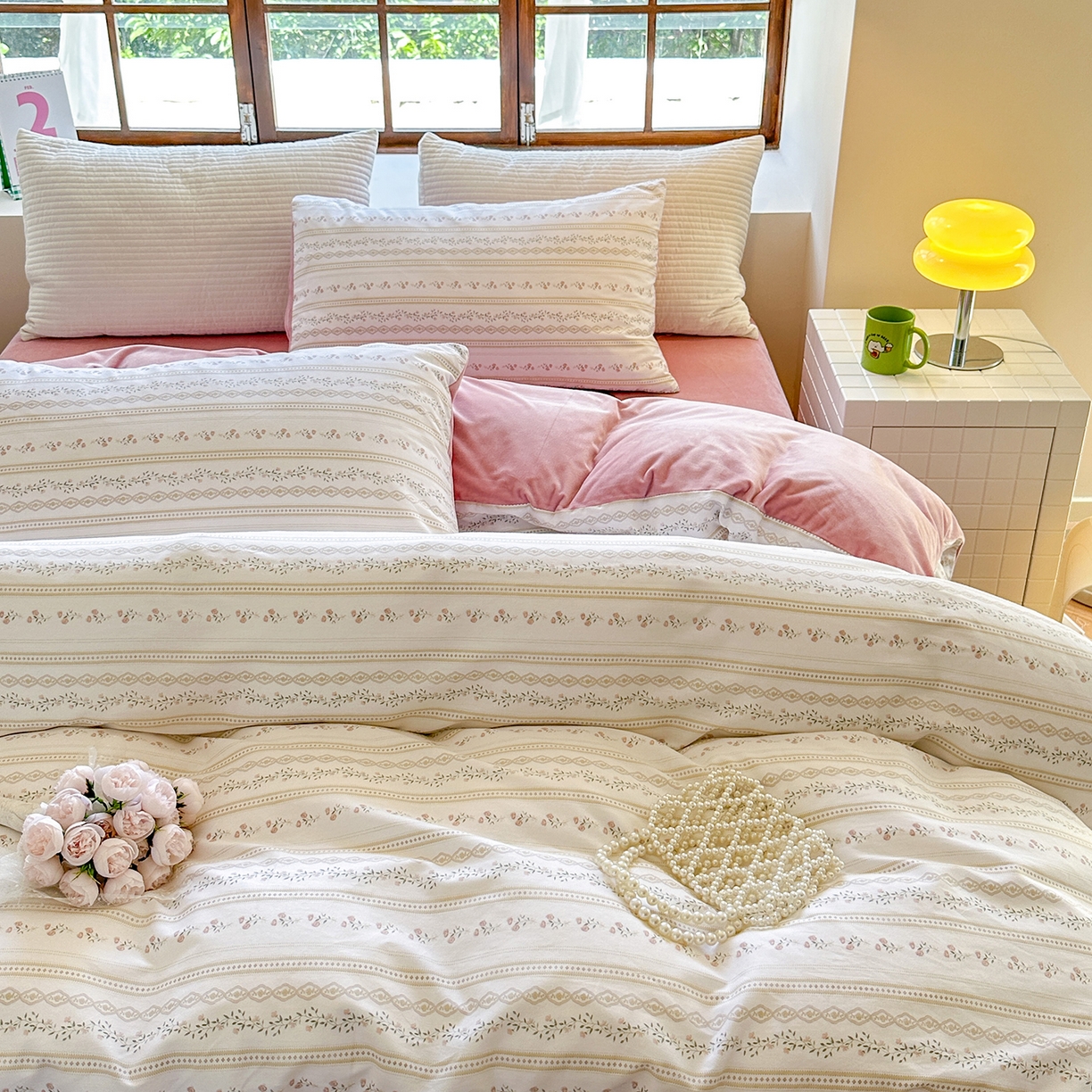 91家纺网 家纺一手货源 找家纺 清雅福 2025新款秋冬新品全棉印花棉加绒单被套单品被套被套单件 棉绒-樱桃花