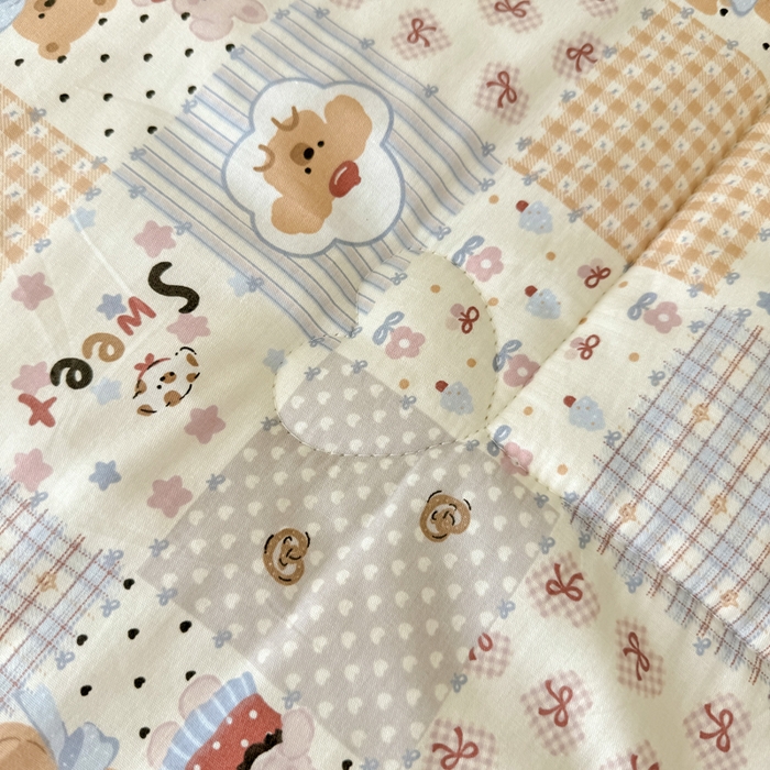 91家纺网 家纺一手货源 找家纺 宜梦家居 2025新款全棉纯棉豆豆被被子被芯 BT-密罐团团