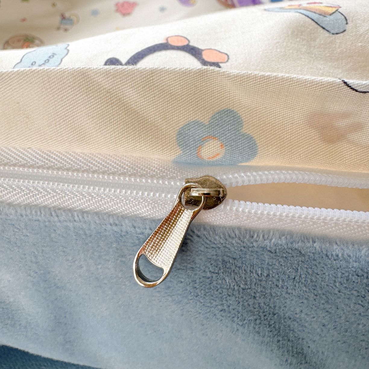 91家纺网 家纺一手货源 找家纺 清雅福 2025新款秋冬新品全棉印花棉加绒单被套单品被套被套单件 棉绒-企鹅熊