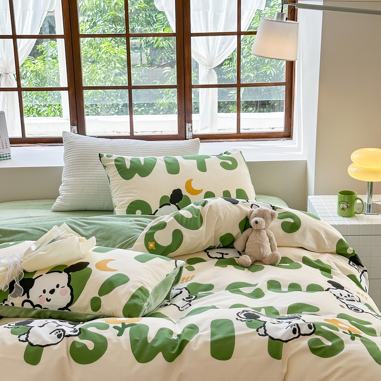 91家纺网 家纺一手货源 找家纺 清雅福 2025新款秋冬新品全棉印花棉加绒单被套单品被套被套单件 棉绒-皮皮狗