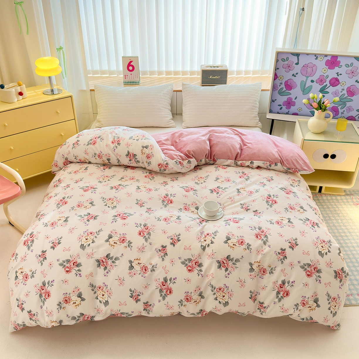 91家纺网 家纺一手货源 找家纺 清雅福 2025新款秋冬新品全棉印花棉加绒单被套单品被套被套单件 棉绒-肉桂乌龙