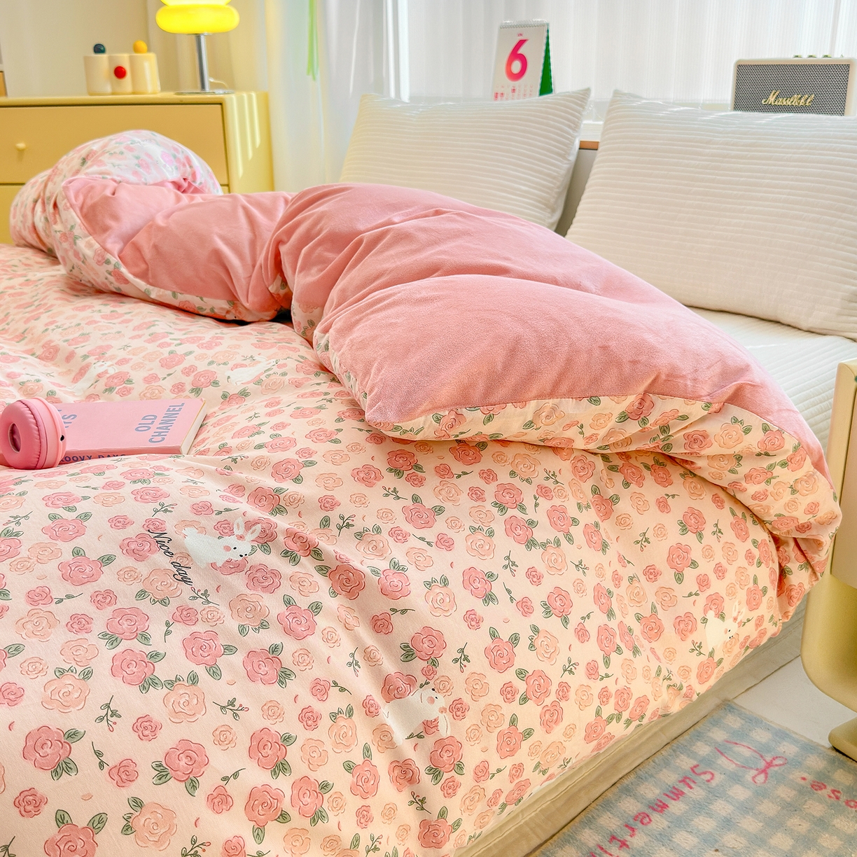 91家纺网 家纺一手货源 找家纺 清雅福 2025新款秋冬新品全棉印花棉加绒单被套单品被套被套单件 棉绒-遇见浪漫