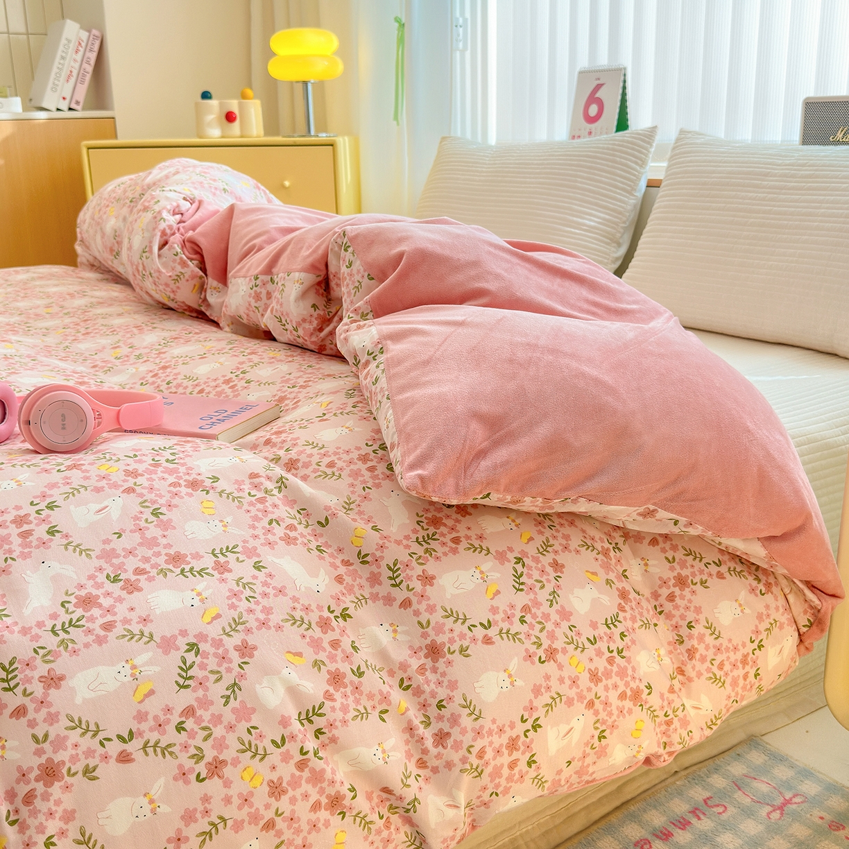 91家纺网 家纺一手货源 找家纺 清雅福 2025新款秋冬新品全棉印花棉加绒单被套单品被套被套单件 棉绒-恋语