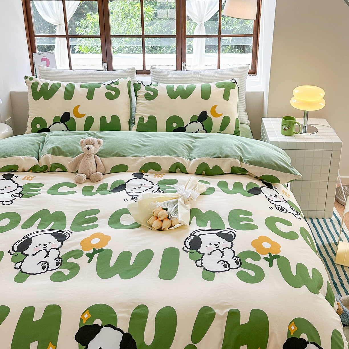 91家纺网 家纺一手货源 找家纺 清雅福 2025新款秋冬新品全棉印花棉加绒单被套单品被套被套单件 棉绒-皮皮狗