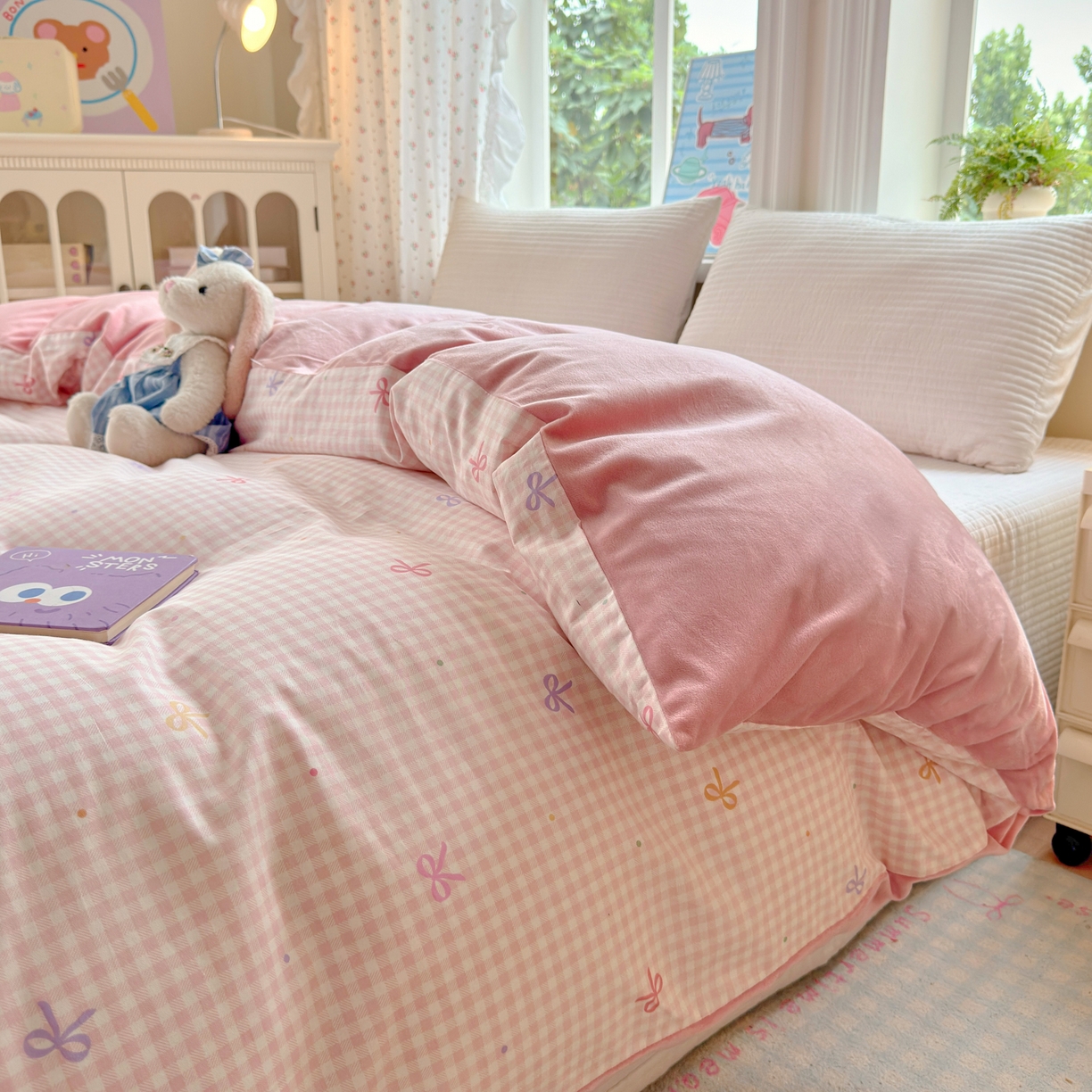 91家纺网 家纺一手货源 找家纺 清雅福 2025新款秋冬新品全棉印花棉加绒单被套单品被套被套单件 棉绒-夏日恋格