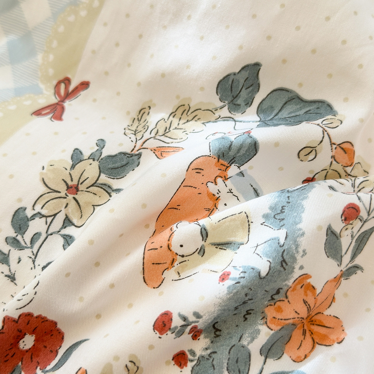 91家纺网 家纺一手货源 找家纺 清雅福 2025新款秋冬新品全棉印花棉加绒单被套单品被套被套单件 棉绒-维西兔