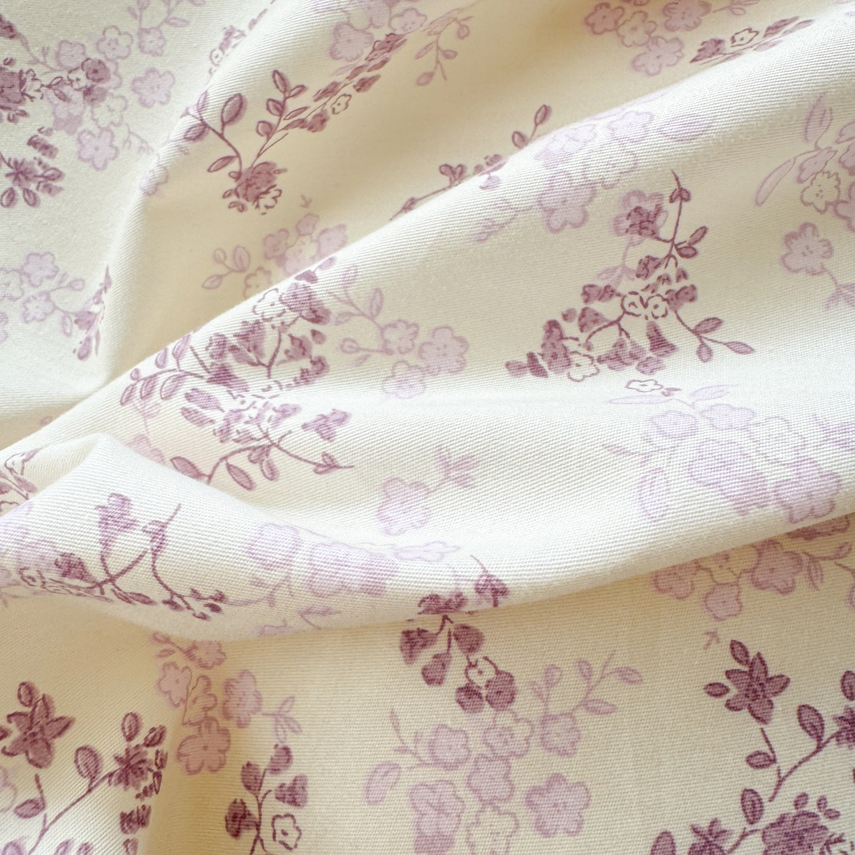 91家纺网 家纺一手货源 找家纺 清雅福 2025新款秋冬新品全棉印花棉加绒单被套单品被套被套单件 棉绒-春风里紫