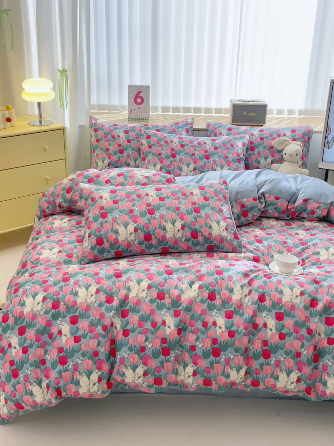 91家纺网 家纺一手货源 找家纺 （总）清雅福 2025新款秋冬新品全棉印花棉加绒单被套单品被套被套单件