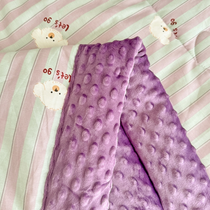 91家纺网 家纺一手货源 找家纺 宜梦家居 2025新款全棉纯棉豆豆被被子被芯 BT-努力小狗