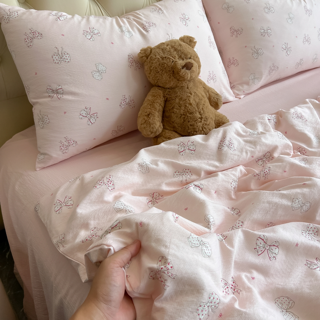 91家纺网 家纺一手货源 找家纺 韩巢家纺 2025新款双层纱床上用品四件套热销款超柔学生宿舍床单被套三件套 心愿