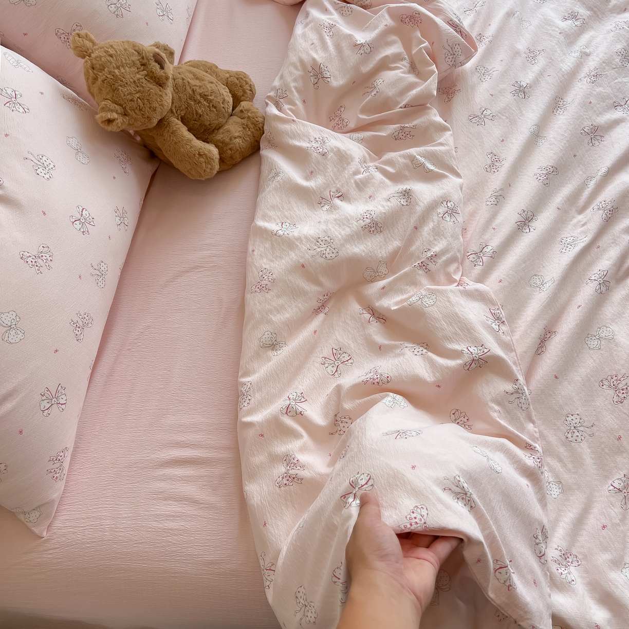 91家纺网 家纺一手货源 找家纺 韩巢家纺 2025新款双层纱床上用品四件套热销款超柔学生宿舍床单被套三件套 心愿