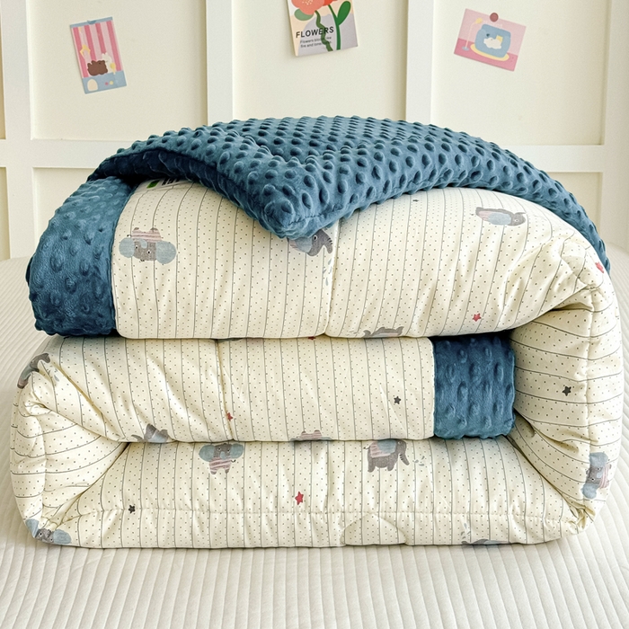 宜梦家居 2025新款全棉纯棉豆豆被被子被芯 BT-跳跳象