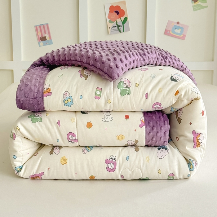 宜梦家居 2025新款全棉纯棉豆豆被被子被芯 BT-新新一家