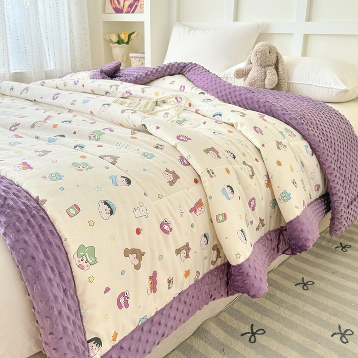 91家纺网 家纺一手货源 找家纺 宜梦家居 2025新款全棉纯棉豆豆被被子被芯 BT-新新一家