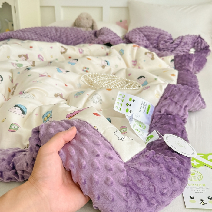 91家纺网 家纺一手货源 找家纺 宜梦家居 2025新款全棉纯棉豆豆被被子被芯 BT-新新一家